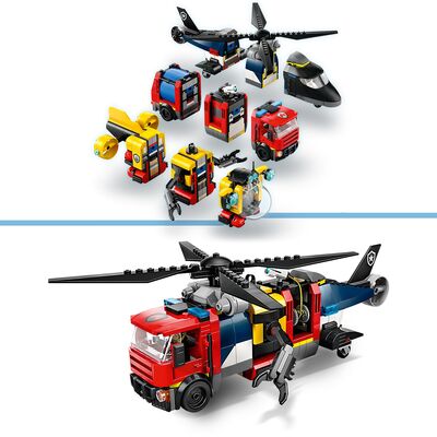 LEGO City 60462 Pakke med helikopter, brannbil og ubåt