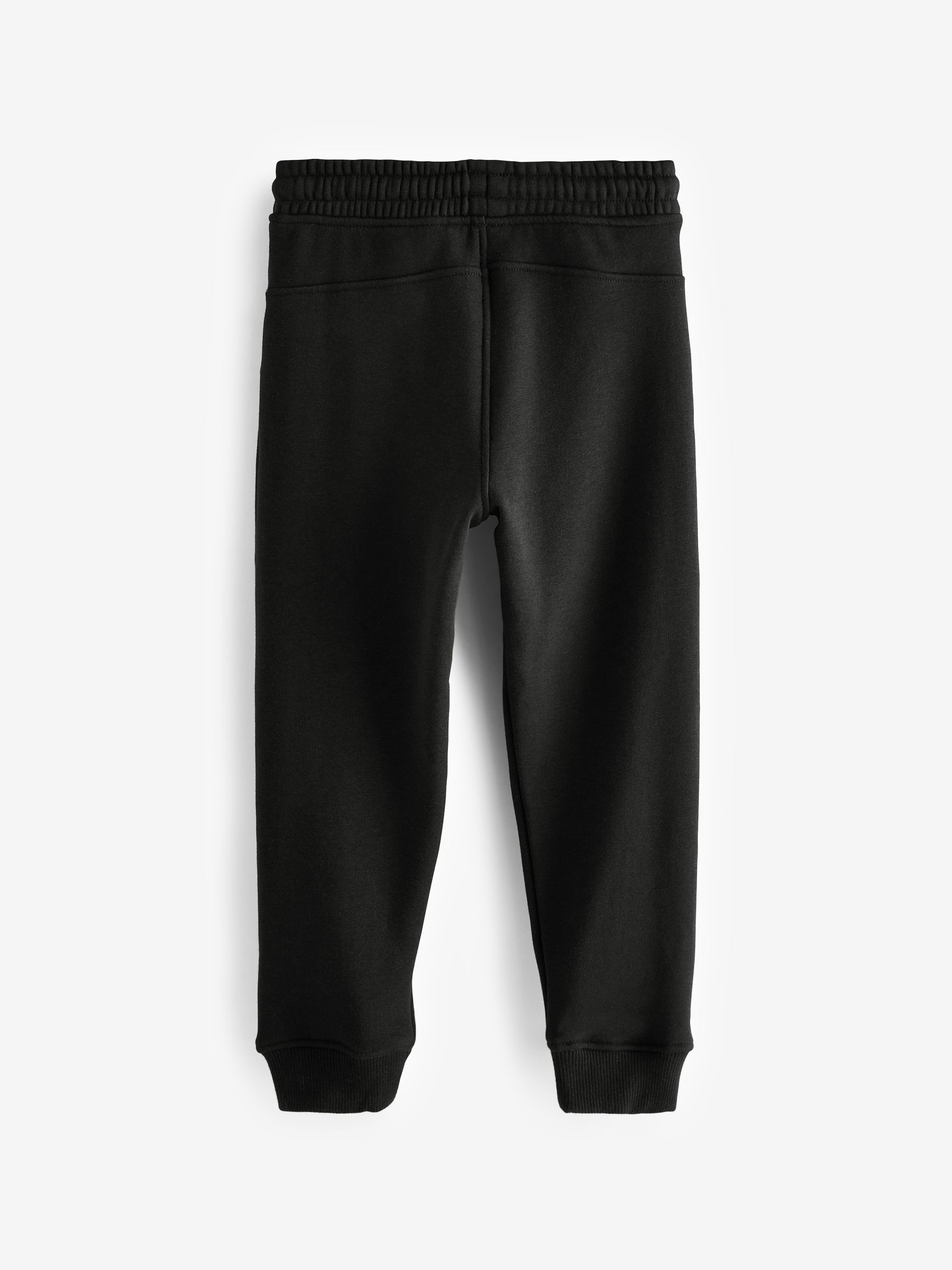 Zwart - Joggingbroek gevoerd met fleece (3-16jr)