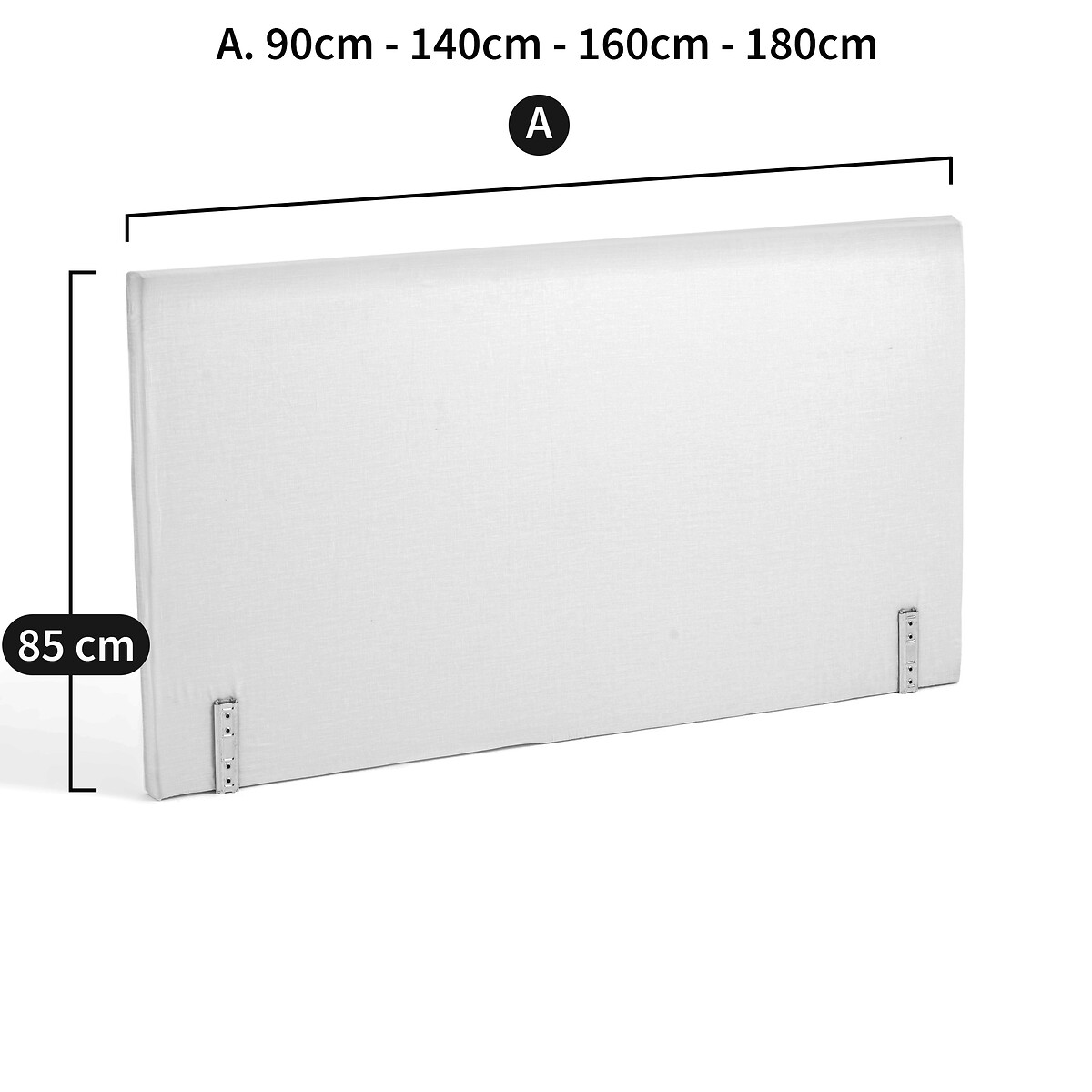 LA REDOUTE INTERIEURS<br>Cabeceira para capas, modelo reto, Gatine