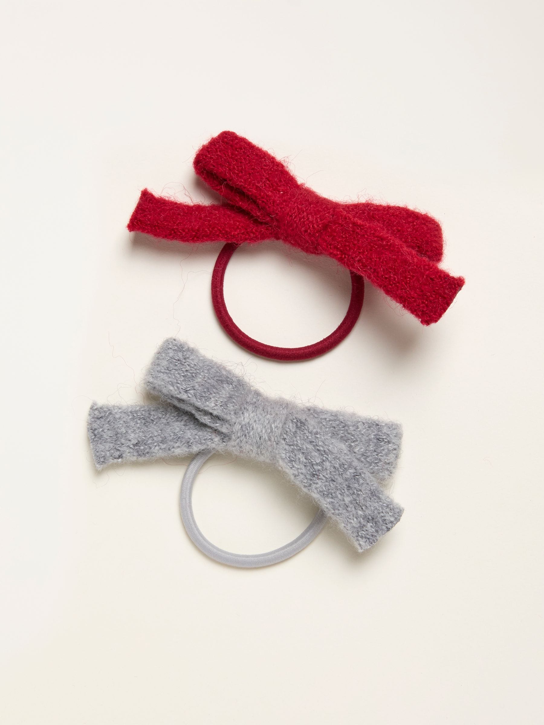 FatFace 2 Pack Knitted Bow Hair Ties