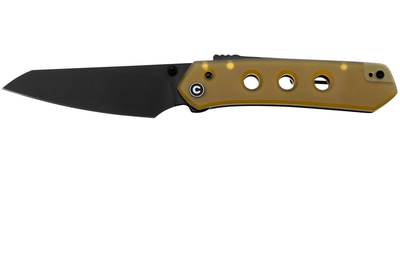 Civivi Vision FG C22036-6 Black Nitro-V, Bead Blasted Ultem, zakmes, Snecx Tan design