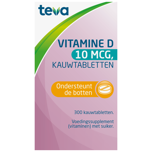 Teva Vitamine D 10 mcg 400IE 300 tabletten