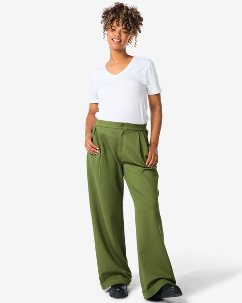 pantalon femme Devin vert foncé