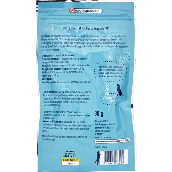 Snack Filets mit Ente