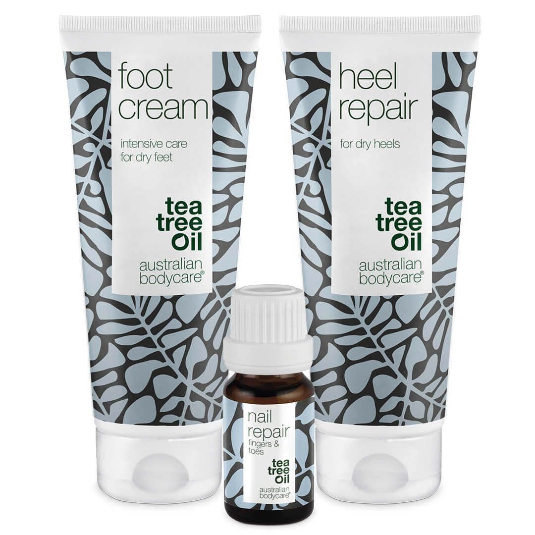 Australian Bodycare Set für trockene Füße und gelbe Nägel