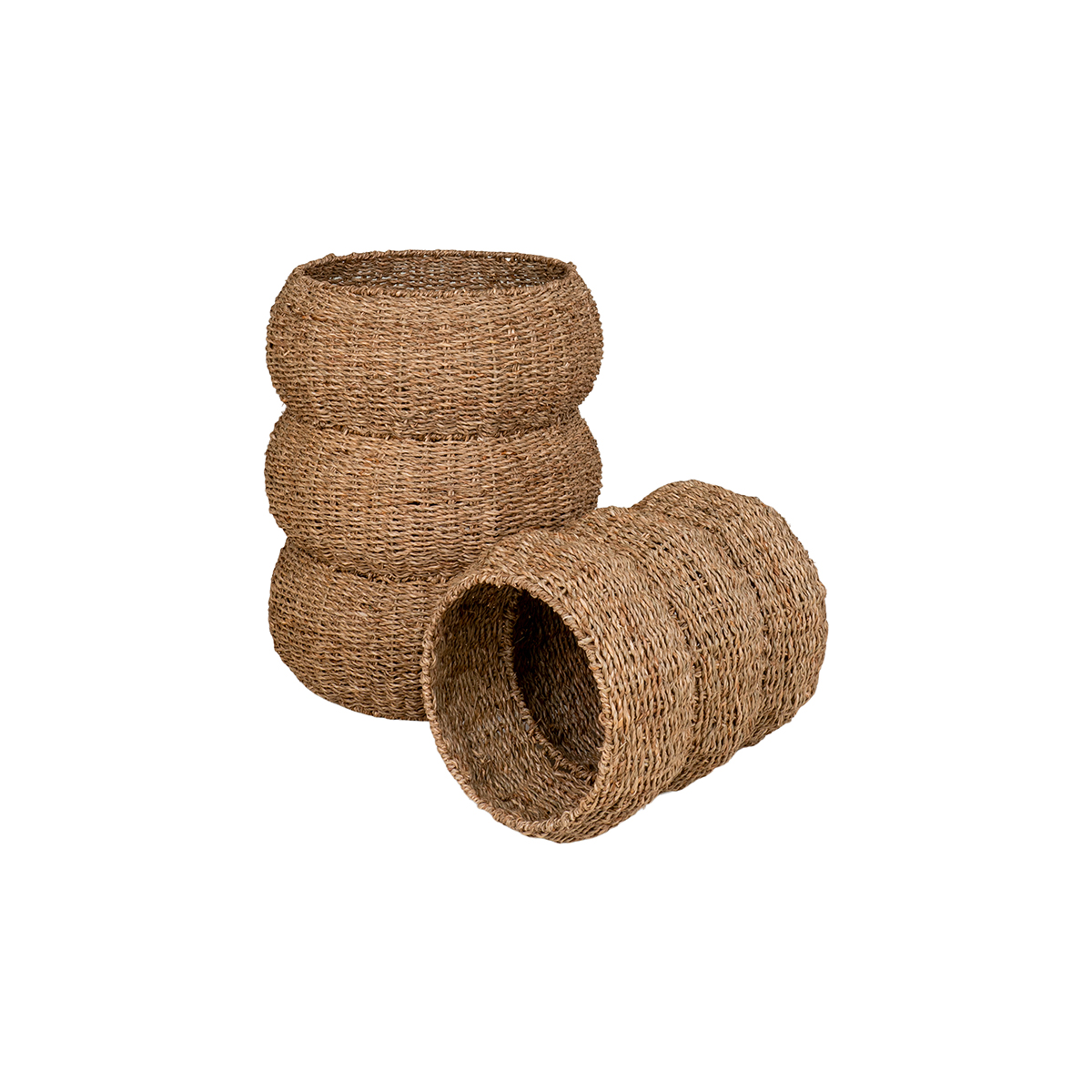 Zeegras manden Rowan- set van 2 Naturel
