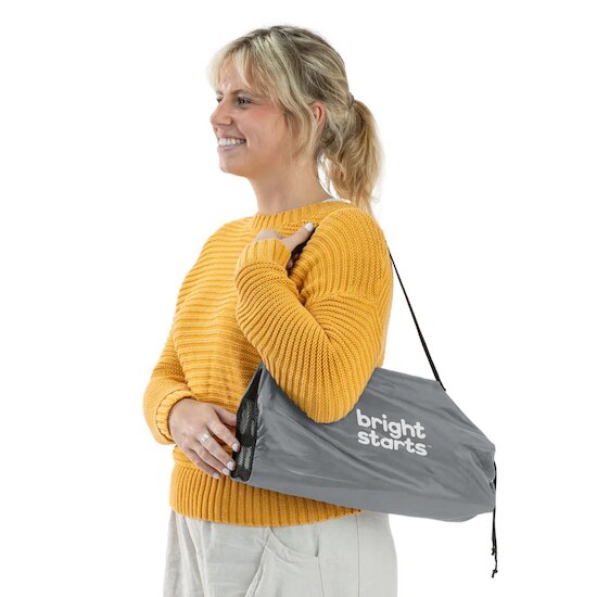 Rehausseur de chaise nomade pliant Pop'n Sit Booster   Gris        de               Bright Starts