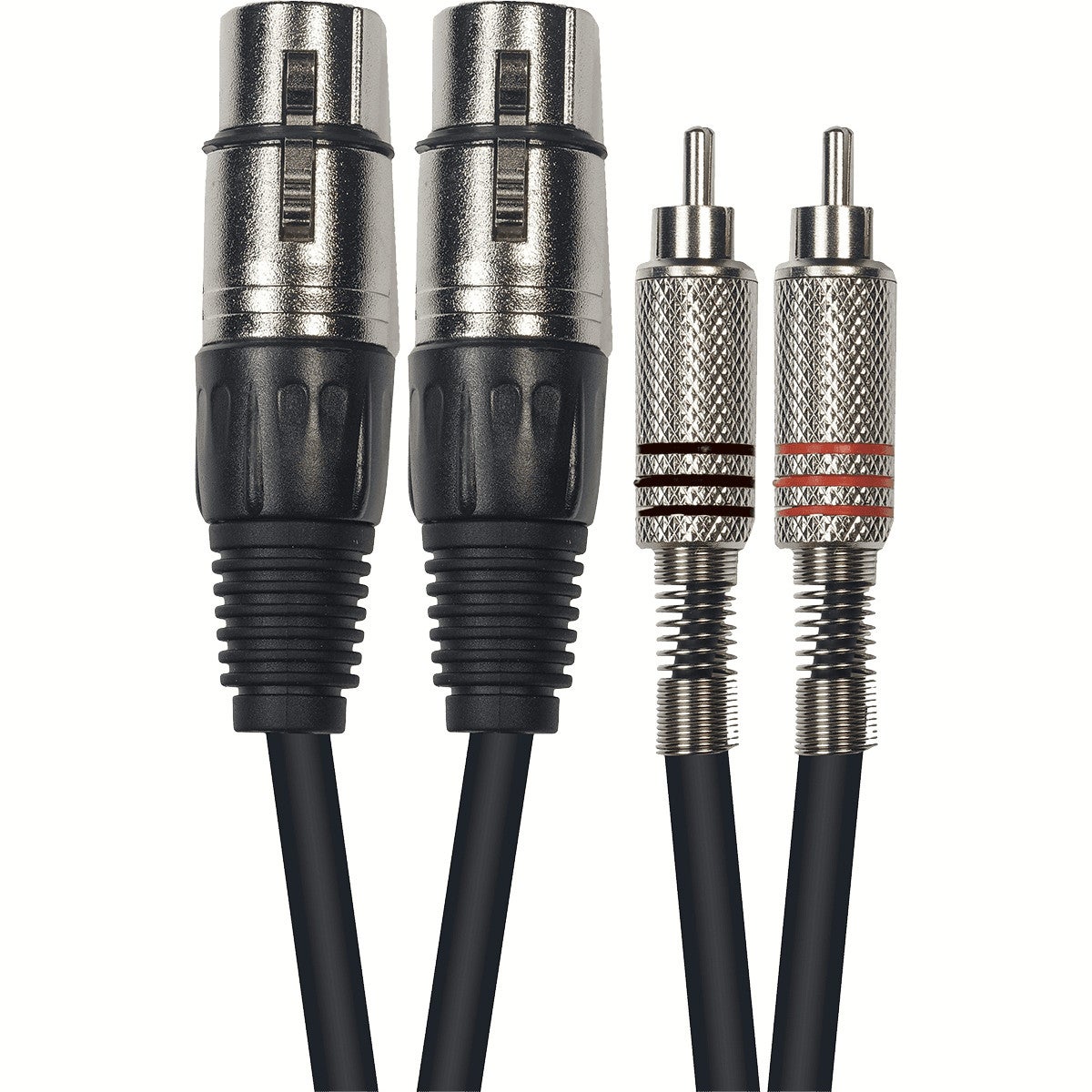 Yellow Cable K10-3 2x XLR female - 2x RCA male, 3m