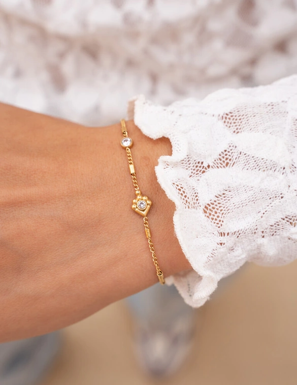 My Jewellery Armband met tubes en strass MJ12064