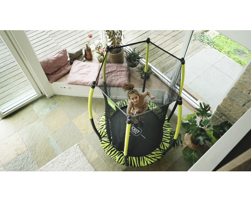 EXIT Tiggy junior trampoline met veiligheidsnet Ø 140 cm groen
