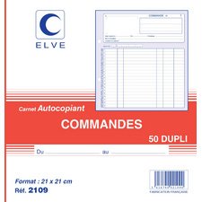 Manifold 'Commandes', 297 x 210 mm, dupli