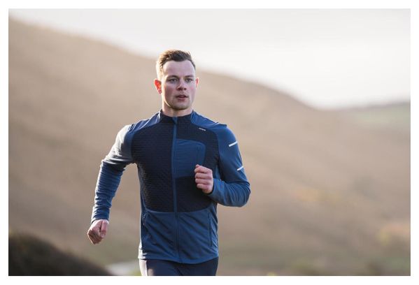 Veste Running Kiprun Run 900 Warm Bleu