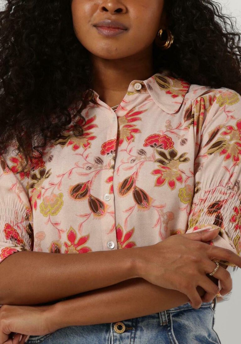 MOS MOSH roze mos mosh blouse therica fleur ss shirt