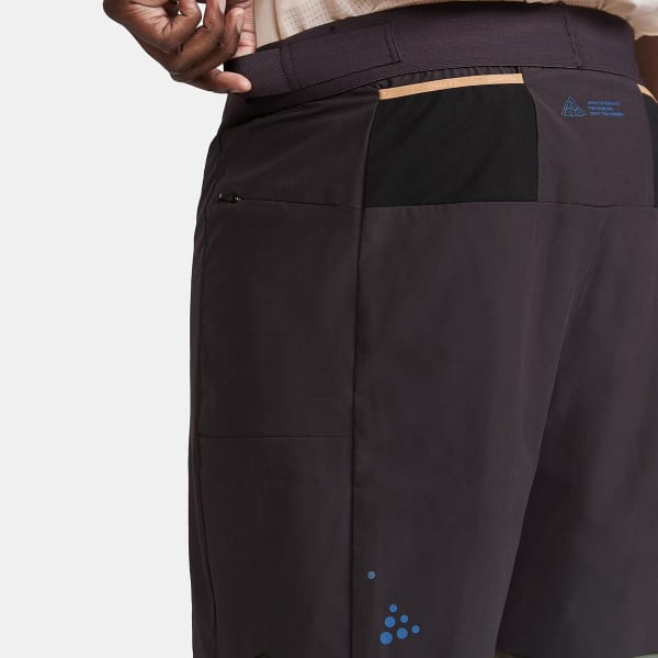 Short running CRAFT PRO TRAIL 2IN1 SHORTS M SLATE-THYME