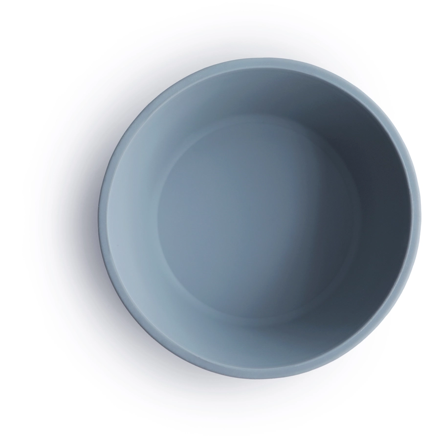 mushie Silikonschüssel mit Saugfuß Powder Blue