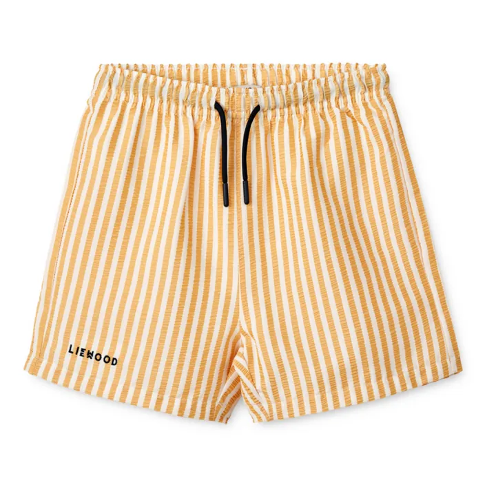 Liewood Short de Bain Duke Seersucker | Jaune moutarde