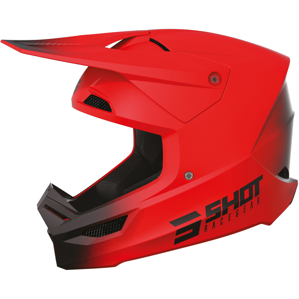 Shot - Casque Race Draw Rouge Mat / Noir Mat