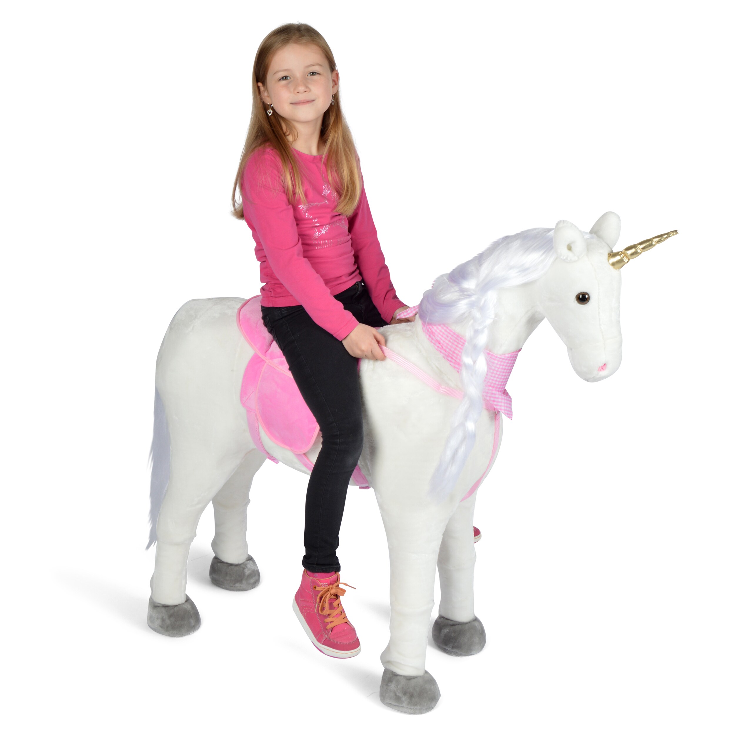 Pink Papaya Stehpferd für Kinder zum Reiten Lissy 105 cm