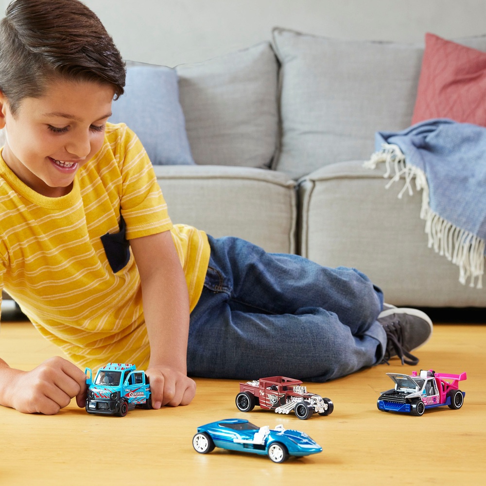 Hot Wheels Pull-Back Speeders Diecast Fahrzeugsortiment