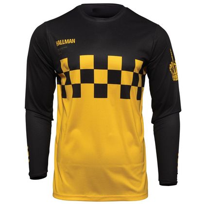 Maillot cross Thor HALLMAN DIFFER CHEQ YELLOW BLACK 2025 - Jaune