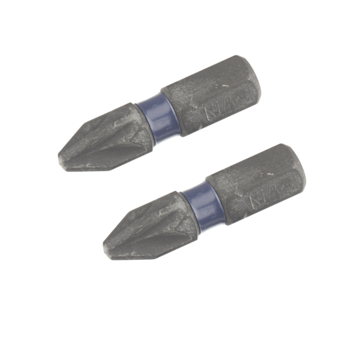 Irwin schroefbitimpact pro PZ2 25 mm 2 stuks