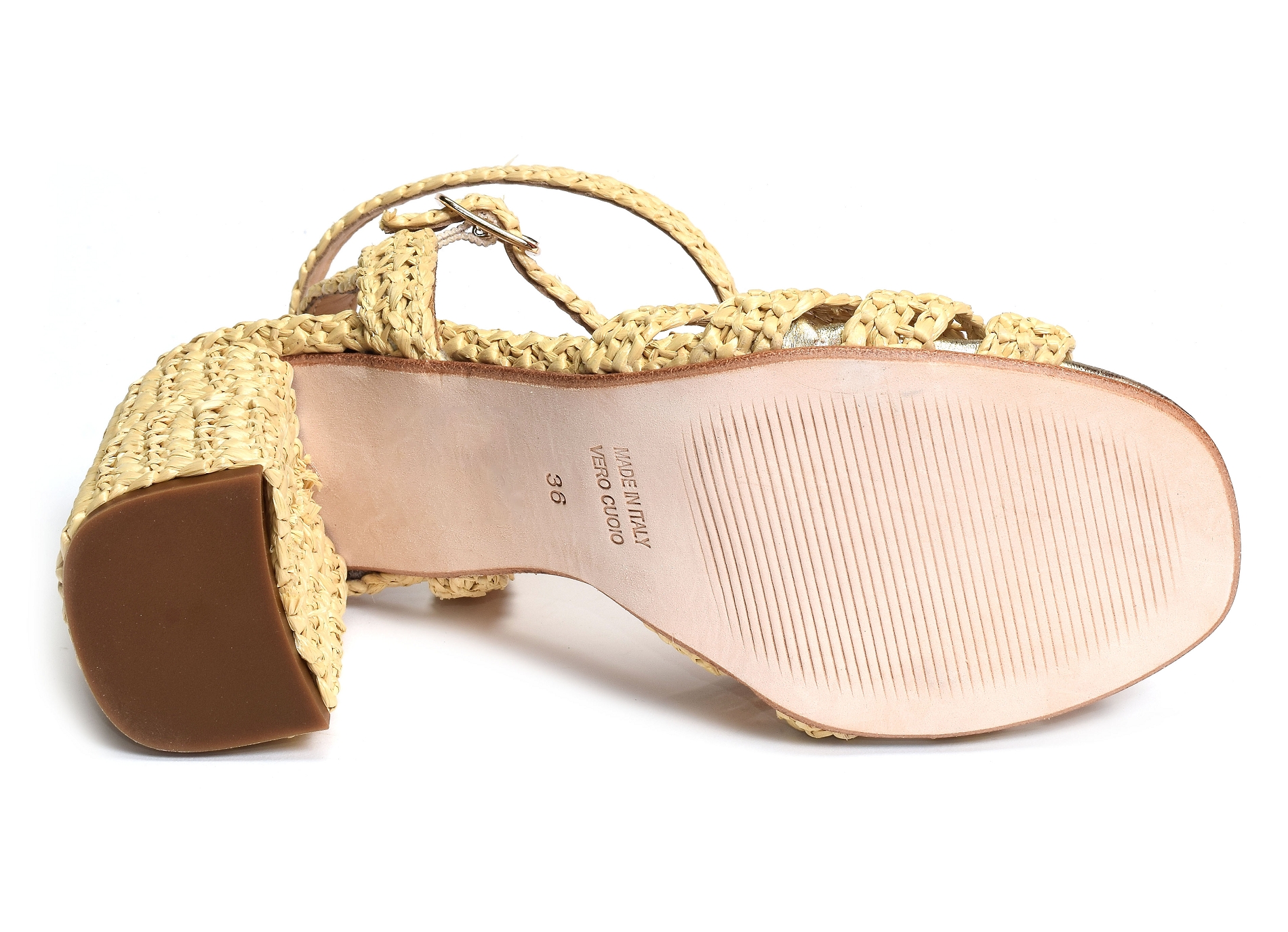 Claudia raphia beige