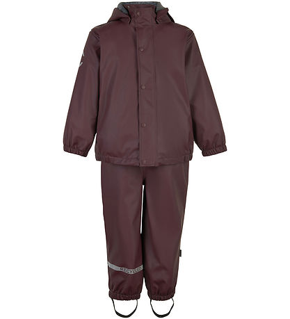 Mikk-Line Regnt?j m. Fleece - PU - Huckleberry
