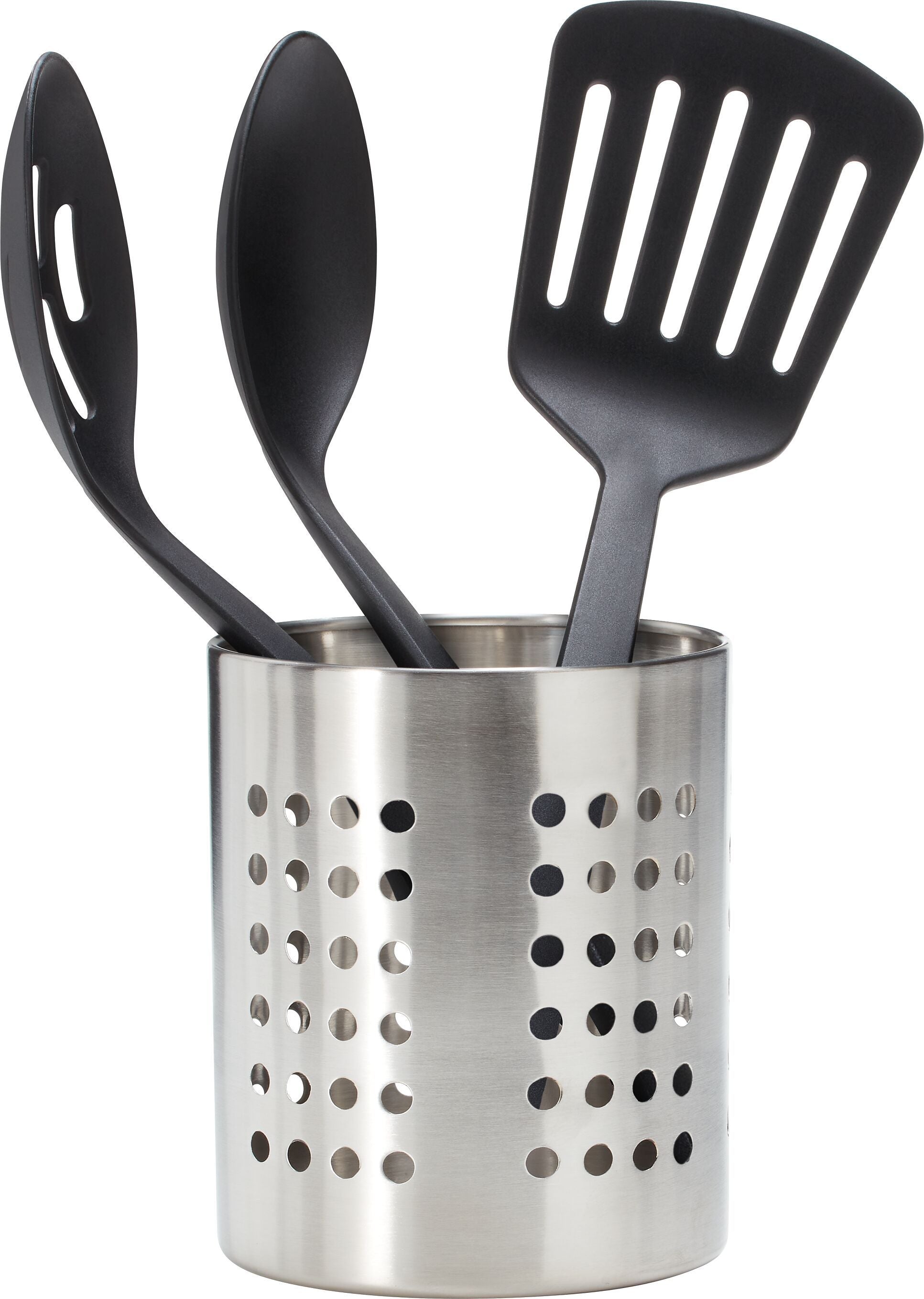LEVIO Küchenutensilienhalter - Silber / H: 13.8 cm