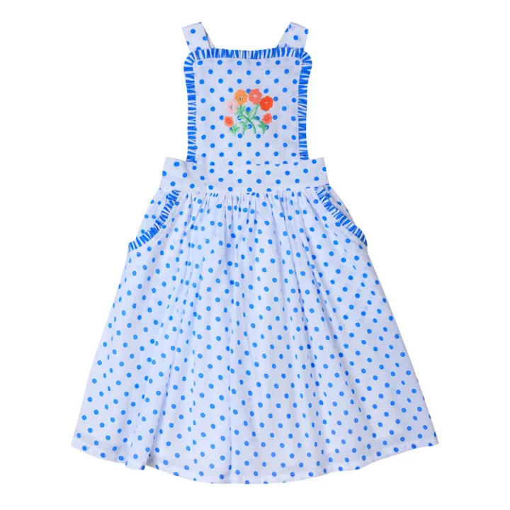 Kidsagogo Robe Tablier Ella à Pois | Bleu