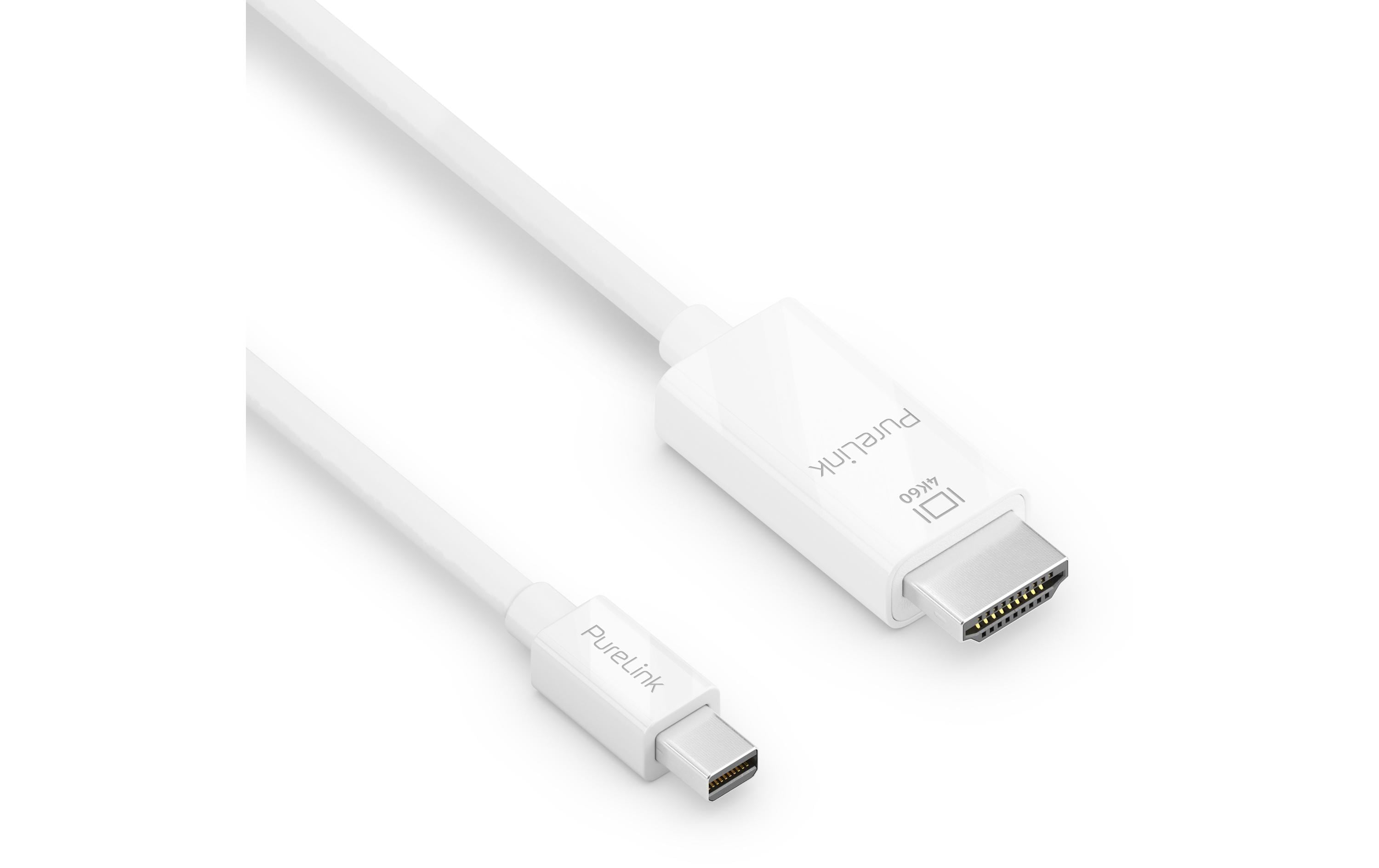 Kabel Mini-DisplayPort - HDMI, 1 mDisplayPort-Stecker auf DisplayPort-Stecker