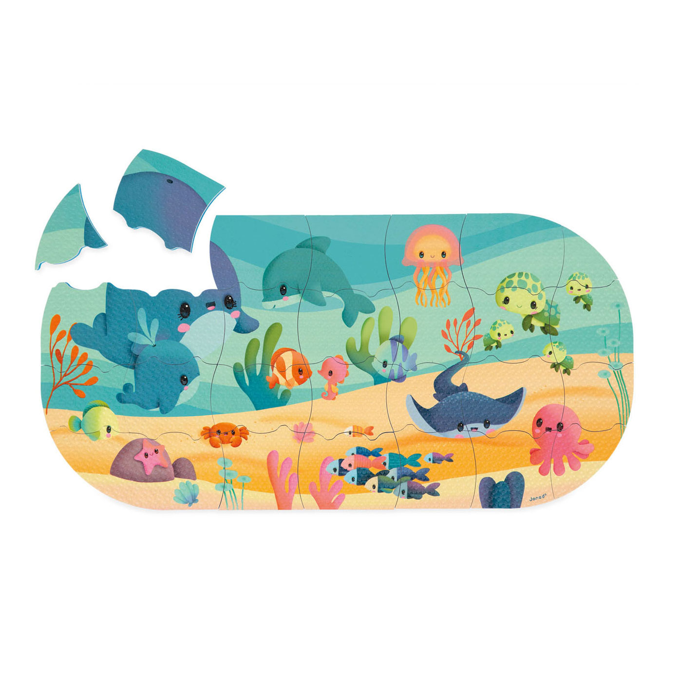 Janod Badspeelgoed - Badpuzzel Mijn Oceaan
