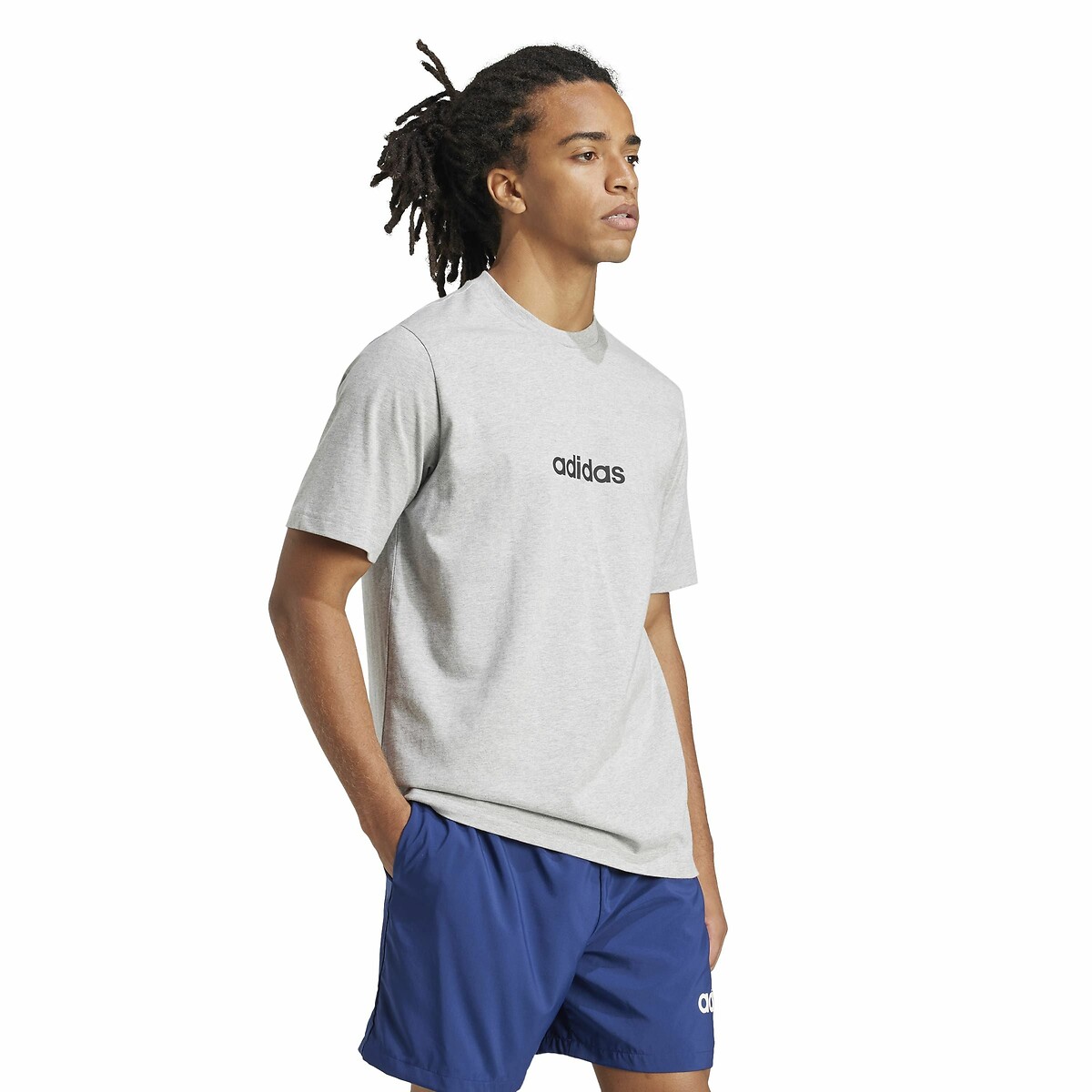 ADIDAS ROUPAS ESPORTIVAS<br>Camiseta de manga curta com logo Essential Linear
