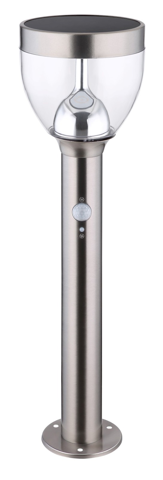 LED-Solarleuchte - grau - mit Timer - 55 cm hoch