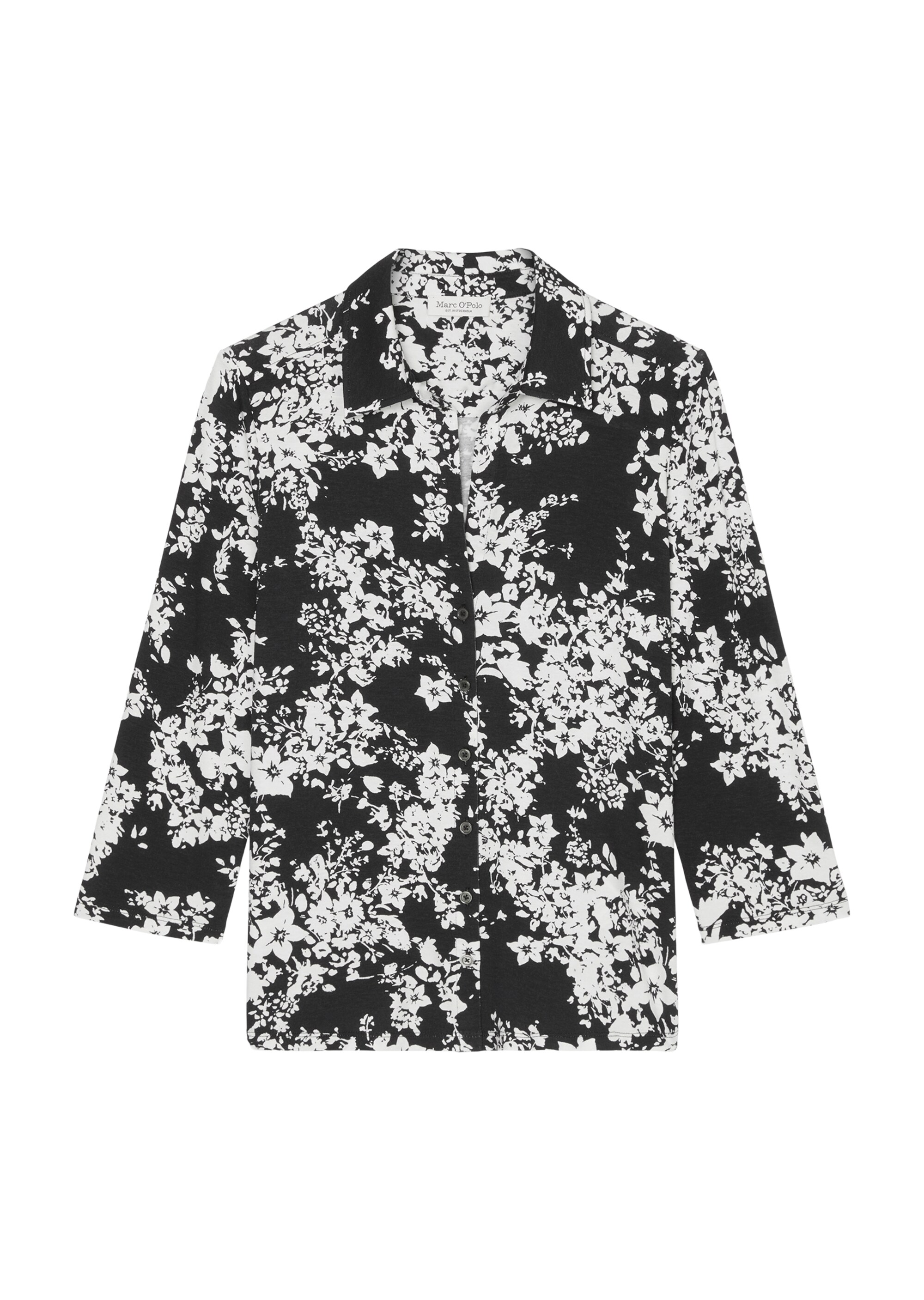 Jersey-Print-Bluse regularaus LENZING™ ECOVERO™