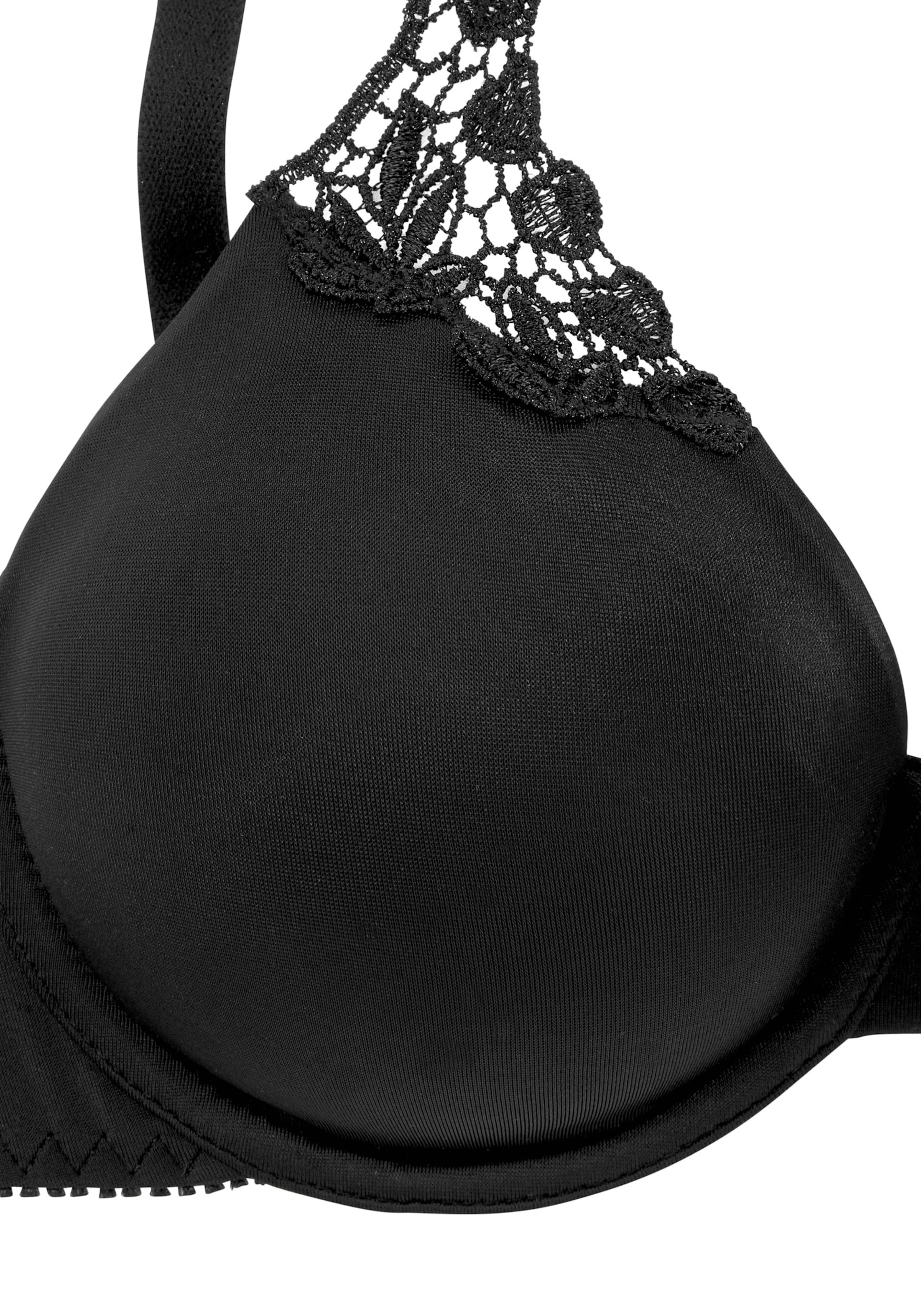Nuance T-Shirt-BH in schwarz