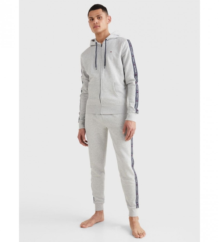 Moletom Tommy Hilfiger HWK de manga comprida cinza