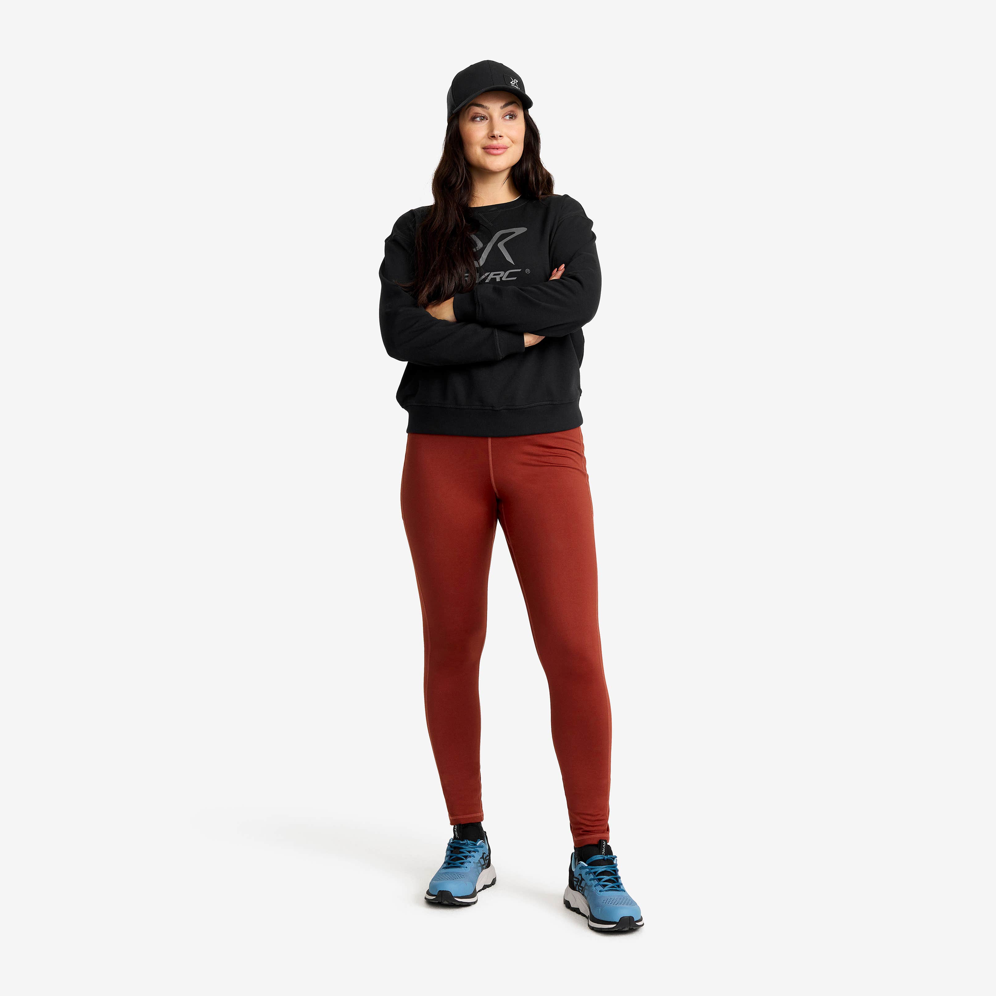 Alaska Fleece Lined Tights Dame Fired Brick
