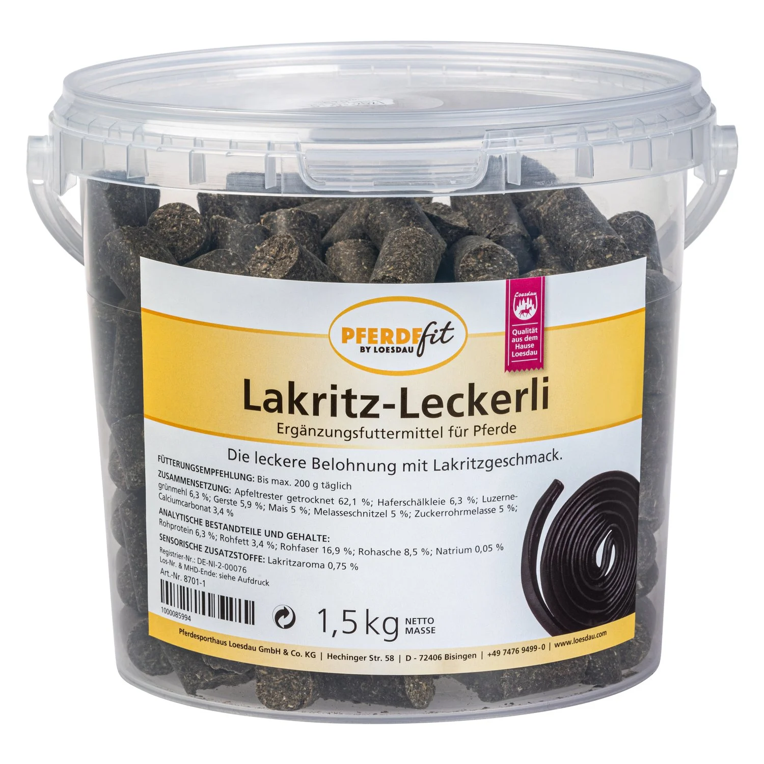 PFERDEfit by Loesdau Lakritz-Leckerli  - 1.5 kg