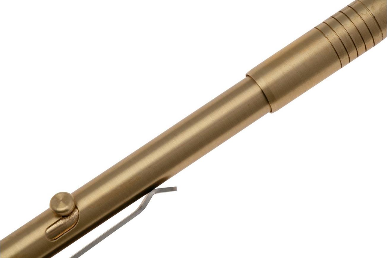 Big Idea Design Bolt Action Pen BA-BS Brass, auto adjusting everyday carry pen