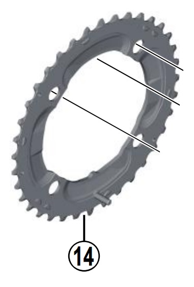 Shimano klinge 36T FC-M617