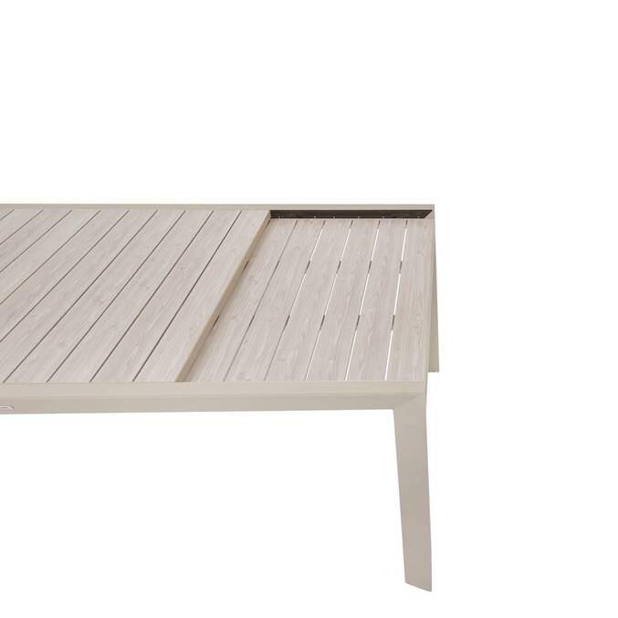 Table de jardin extensible rectangulaire EVASION Lin / Argile