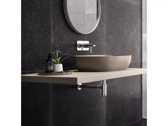 Lavabo double vasque à poser VITRA Outline, trapeze - vison mat Haut de gamme