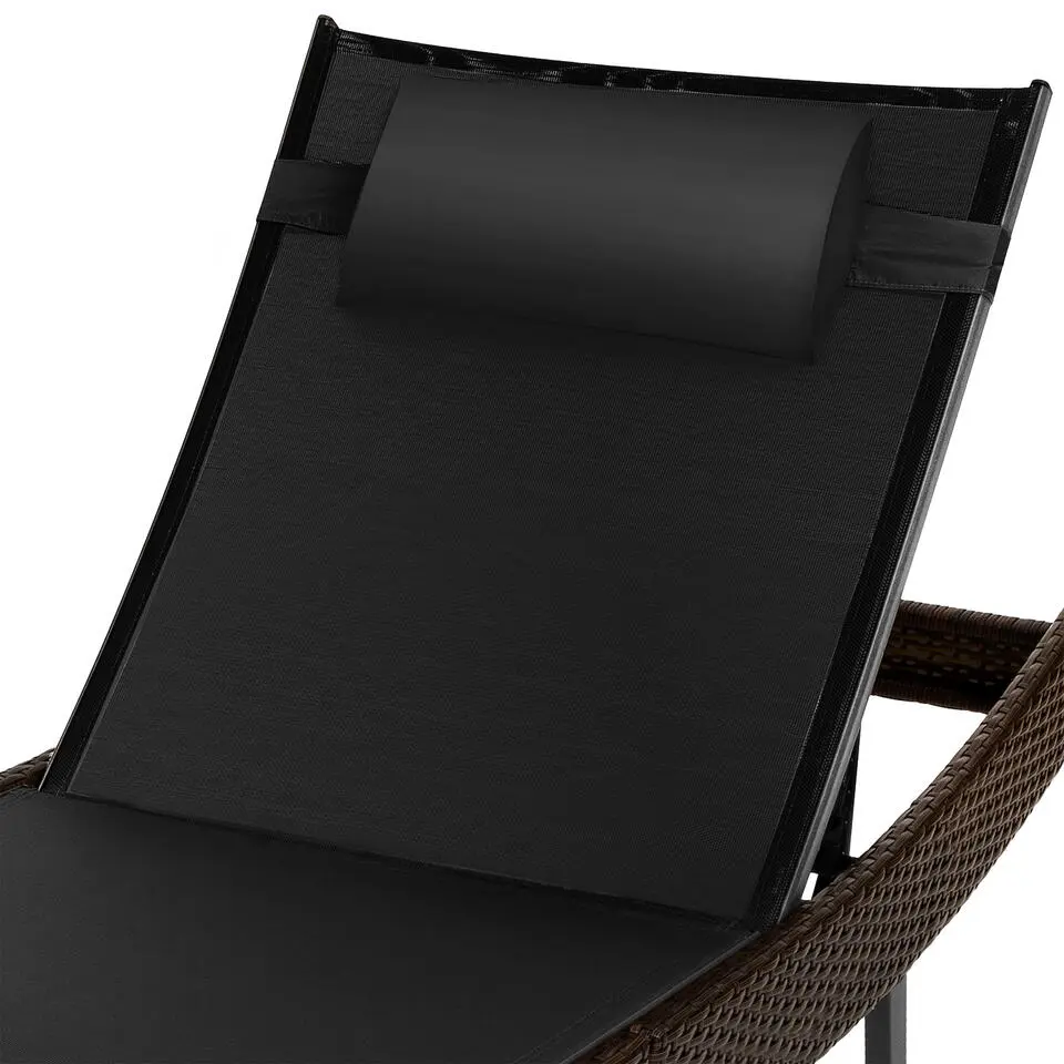 tectake Wicker ligbed Moana, Bruin Mix