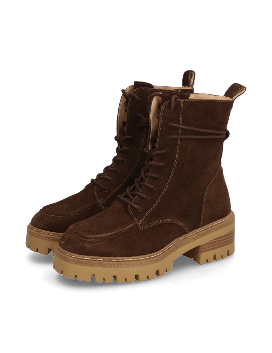 Veloursleder Schnürboot