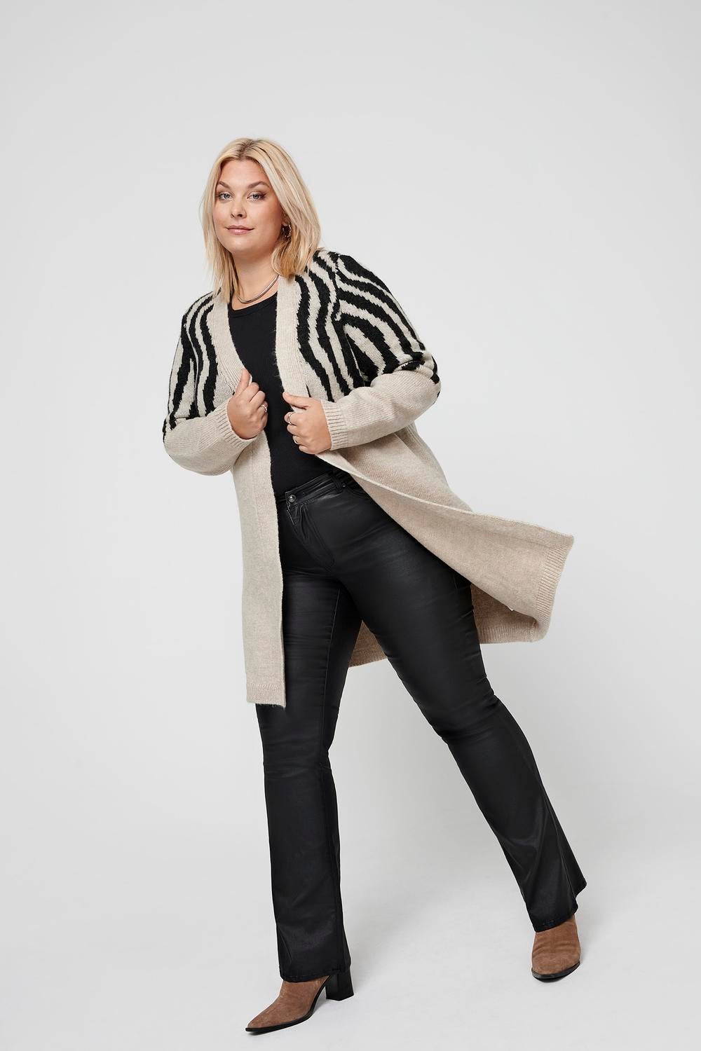CARJADE Strickjacke Whitecap Gray
