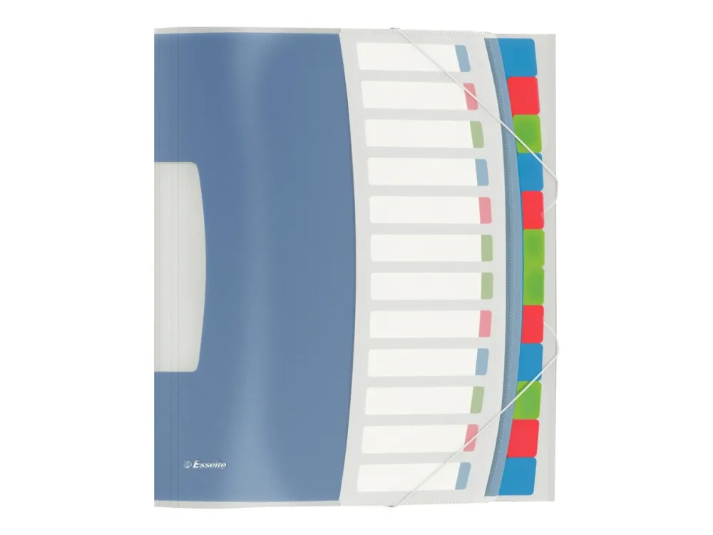 Esselte Vivida sorteringsmappe PP 12 del Hvid - (10 stk.)