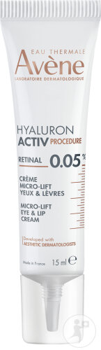 Avène Hyaluron Activ Procedure Retinal 0,05% Crème Anti-Âge Micro-Lift Yeux & Lèvres 15ml