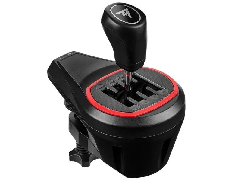 Thrustmaster TH8S Shifter, Tilføjelse til racerskifter, Sort, Rød, PS5, PS4, Xbox One and Xbox Series X|S Thrustmaster Force Feedback racing wheels, 130 mm, 220 mm, 240 mm