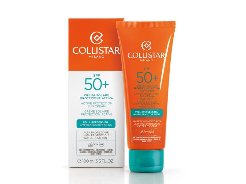 Collistar Sonnencreme Active Protection SPF50 100 ml Gesichts- und Körpercreme schützt vor Sonneneinstrahlung