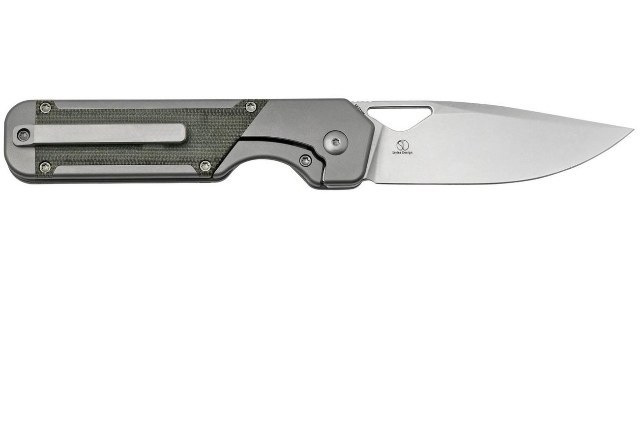 Kizer Militaw Ki3634A1, S35VN, Titanium Micarta, zakmes, Jonathan Styles design